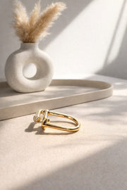 Twisted Double Band ring