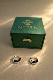 Silver Line Loop Earring