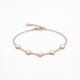 Elegant Clover Charm Bracelet