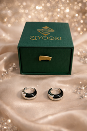 Silver Line Loop Earring