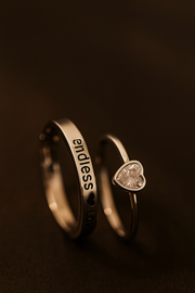 Silver Soulmates Couple Bands