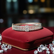 Silver Diamond-Studded Bracelet for Women | Party & AD jewellery