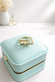 Twisted Double Band ring