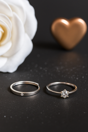 Silver Classic Couple Band
