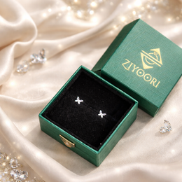 Silver Love Like A Butterfly Studs