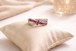 Ruby Interlace Ring