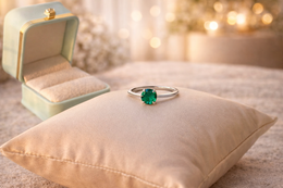 Silver classic Solitaire Ring