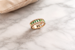Emerald Baguette Ring
