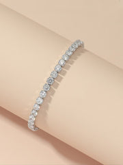 Silver Zircon Tennis Bracelet