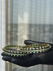 Emerald Noor Bangle Pair