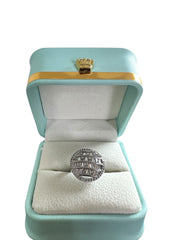 Crystal Crossover Statement Ring