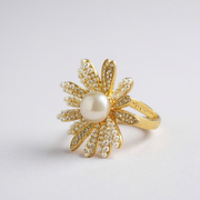 Royal Pearl charm Ring