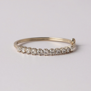 Silver-Toned Cubic Zirconia Bracelet