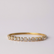Silver-Toned Cubic Gold Plated Zirconia Bracelet