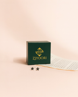 Silver black Flower Mini Drop Earrings