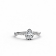 Silver Zircon Vintage Ring