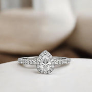 Silver Zircon Vintage Ring