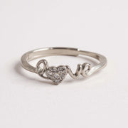 Silver Passionate Love Ring