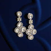 Silver-Toned American Diamond Chandelier Earrings | Party & Bridal jewellery