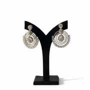 American Diamond Cut Work Dangler Earrings For Women