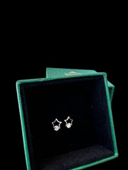 Silver Zircon Constellation Earrings