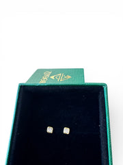Gold Fair and Square Lab Grown Diamond Studs