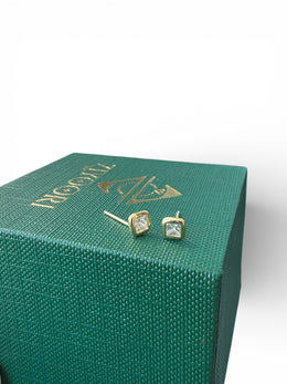 Gold Fair and Square Lab Grown Diamond Studs
