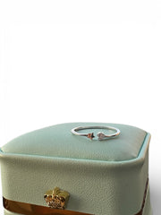 Silver Zircon Beachy Waves Ring