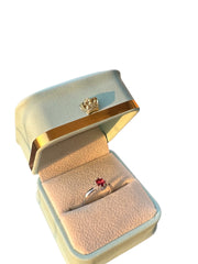 Silver Zircon Love Island Ring