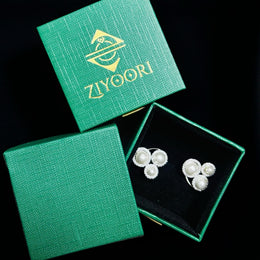 Sparkling Pearl Blossom Party Stud Earrings