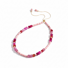 Pink Horizon Bead Necklace