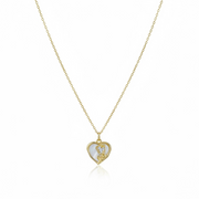 White Heart Necklace