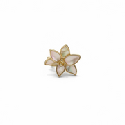 White orchid flower Ring
