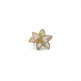 White orchid flower Ring